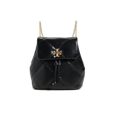 Imagem de Tory Burch Mini mochila feminina Kira Diamond Quilt, Preto, One Size