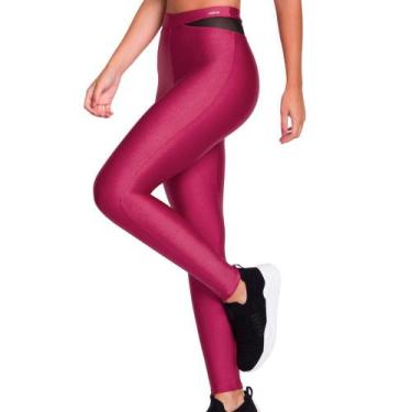 Imagem de Legging Fitness Selene 24620 com Tule, Rosa, M