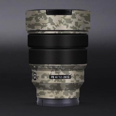 Imagem de Adesivo de lente de câmera para Sony FE 12-24 mm F4 G Macro Coat Wraps Film Protective Vinyl Decal Skin 12-24 4 (Digital Camo Desert)