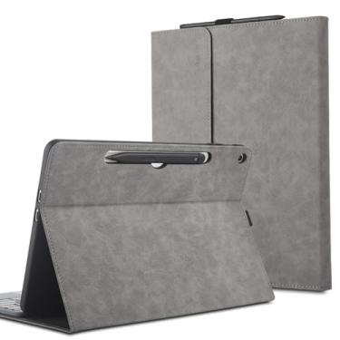 Imagem de xisiciao Capa protetora para Microsoft Surface Pro 30.5 cm 1st Edition 2025 30.5 cm Shell compatível com capa de teclado ultrafina, design de dissipação de calor leve (cinza)