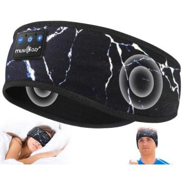 Imagem de Fones de ouvido Sleep MUSICOZY Bluetooth 5.4 Faixa de cabeça sem fio