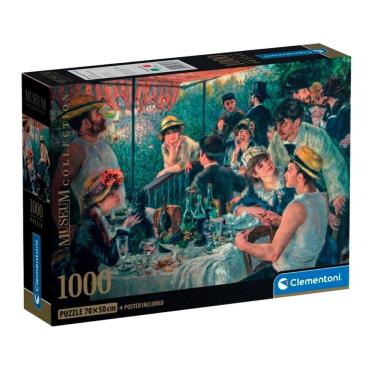 Imagem de Puzzle 1000 Peças Almoço dos Barqueiros - Renoir - Clementoni 37063 Puzzle 1000 Peças Almoço dos Barqueiros - Renoir - Clementoni