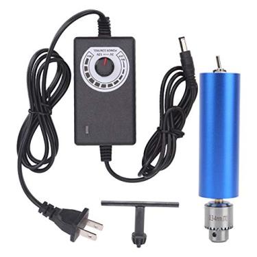 Imagem de Furadeira elétrica, AC100 a 240V 0,3 a 4mm Furadeira elétrica micro ajustável em liga de alumínio portátil moedor de corte de madeira faça você mesmo, chaves de perfuração