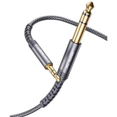 Imagem de Cabo de áudio JSAUX 6,35 mm 1/4 macho para 3,5 mm 1/8 macho TRS 1,2 m