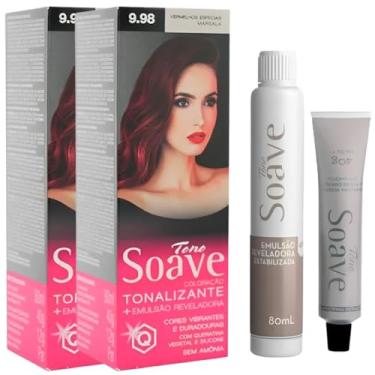 Imagem de Coloração Capilar Tonalizante Sem Amônia Tono Soave Capelli 2 Und (9.98 Marsala)