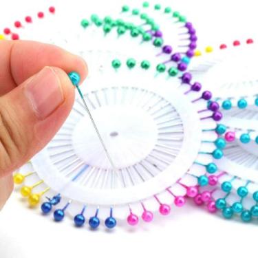 Imagem de Novo Kit 200 Alfinetes Pinos Pérola Costura Bordados - Teyo
