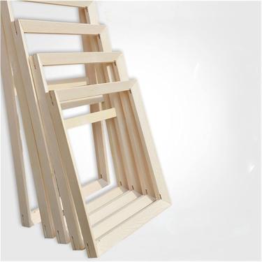 Imagem de Moldura De Madeira Para Pintura A óleo Em Tela Moldura De Imagem Natureza Diy Quadros Para Pintura De Diamante Decoração De Arte De Parede, One Color, 40x60cm