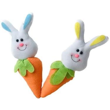 Imagem de Cenoura De Pascoa Coelho Feltro Cinza Ou Branco - WINCY