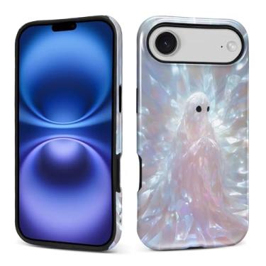 Imagem de ANLUN STORE Capa para 17 Air, capa híbrida de proteção dupla macia TPU rígido PC à prova de choque anti-arranhões fina protetora para homens e mulheres capa para 17 Air Cute Ghosty Lovers Halloween