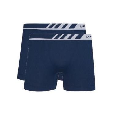 Imagem de Kit com 2 Cuecas Boxer Lupo 671-002 Marinho, Marinho, GG