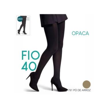 Imagem de Meia-Calça Opaca Selene 9650.001 Fio 40 Poliamida T. P/EG, G, 791, Pó 