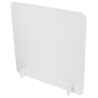 Imagem de Zerodeko Divisória para Tampos de Mesa: Painel de Privacidade de Pvc para Salas de Aula, Escritórios E Restaurantes, Branco, 15,74 X 15,74 Polegadas