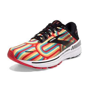 Imagem de Brooks Tênis de corrida masculino Adrenaline GTS 22, Preto/agridoce/Limelight, 8