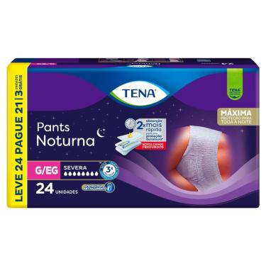 Imagem de Roupa Íntima Tena Pants Noturna Tamanho G/EG Leve 24 Pague 21 Unidades Descartáveis