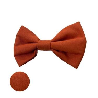 Imagem de Gravata Borboleta Terracota Fosca Adulto para Padrinhos de Casamento -