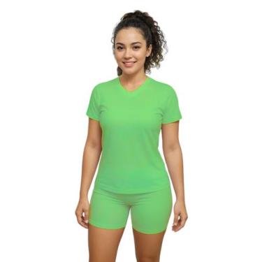 Imagem de Camiseta Feminina Manga Curta Dryfit Fitness Academia - Ast Store, P, 