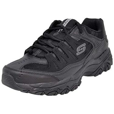 Imagem de Skechers Afterburn M. Fit Masculino, Preto, 11.5 X-Wide