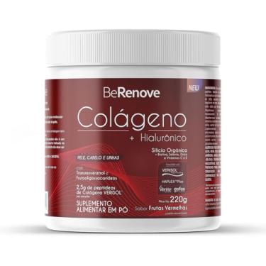 Imagem de BeRenove Colágeno Verisol + Hialurônico Haplex Plus 220g Sabor Frutas Vermelhas