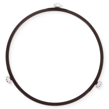 Imagem de Substituição do anel do toca-discos de micro-ondas de 17 cm com rolos de 14 mm, acessórios de micro-ondas anel interno giratório anéis de plástico durável para micro-ondas para bandeja de forno