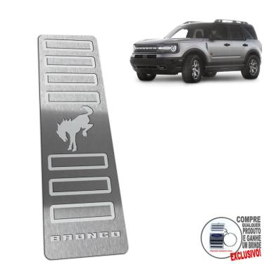 Imagem de Descanso De Pé Em Aço Inox Ford Bronco Sport Prata