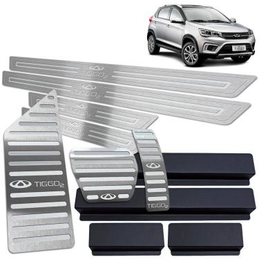 Imagem de Descanso Soleira Pedaleira Automático Prata Tiggo 2 2019 20