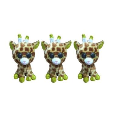 Imagem de Kit C/3x Brinquedo de Pelúcia Girafa - Ty Rara