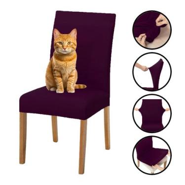 Imagem de Jogo de Capa de Cadeira Várias Cores e Peças - Lenharo Enxovais, VINHO