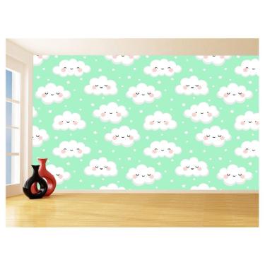 Imagem de Papel De Parede 3D Infantil Nuvens Baby AZS311 1,75X2,0M