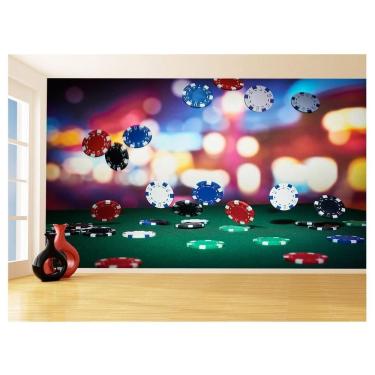 Imagem de Papel De Parede Salão De Jogos Cassino Fichas 3,5M Jcs126