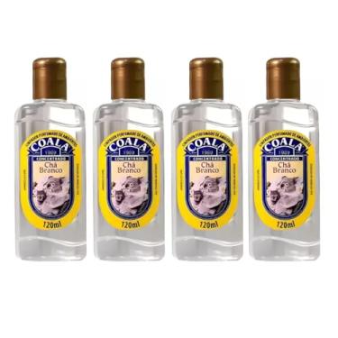 Imagem de Kit com 4 Limpadores de Ambiente Concentrado Perfumado 120ml Coala Chá Branco - Aroma Relaxante - Multiuso - Loja Chique