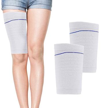 Imagem de 2 peças de suporte de bolsa de perna de cateter, manga de bolsa de perna Foley, mangas de cateter de tecido, bolsa de perna para bolsas de drenagem, alça de suporte de panturrilha, manga elástica para