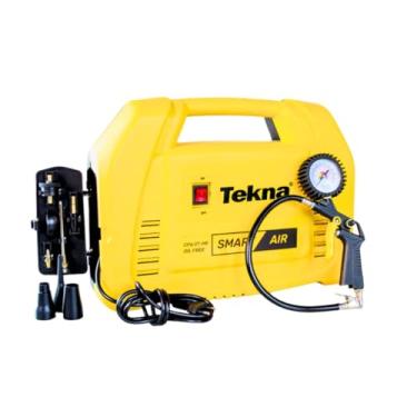 Imagem de Tekna Compressor de Ar Portátil CP6.0T-2MK 1,5HP 220V – Ar Direto, 6 PCM de Vazão, Isento de Óleo, 116 Libras/pol² com Kit de Acessórios e Mangueira