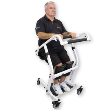 Imagem de Cadeira De Transferência Stand-Up com Apoio Ergonômico Idoso Cadeirante Mobilidade 150kg