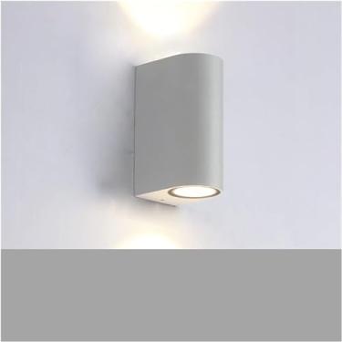 Imagem de Luminária de parede LED para iluminação externa, luminária externa para varanda, à prova d'água, IP65, luminárias de parede para jardim (branco 150x65x70cm, branco quente)