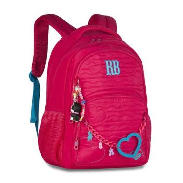 Imagem de Mochila Costas Rebecca Bonbon Heart Beats 17,5  Rb27010, Rosa