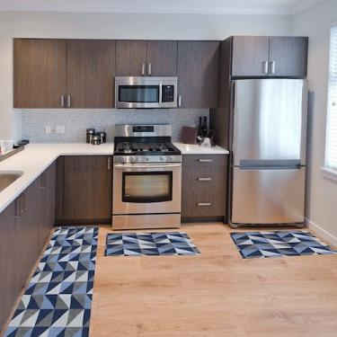 Imagem de Kit Passadeira Tapete Cozinha 3 Peças Antiderrapante Decorativo Confor