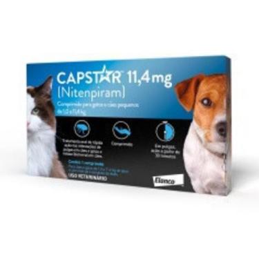 Imagem de Antipulgas Elanco 11mg para Cães e Gatos de até 11kg Capstar