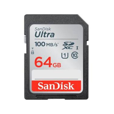Imagem de Cartao de Memoria Sandisk Ultra SDSDUNR-064G-GN3IN - 64GB - SD - 100MB