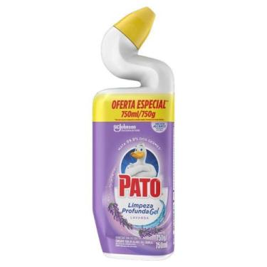Imagem de Desinfetante Gel Uso Geral Lavanda Pato Limpeza Profunda Squeeze 750ml