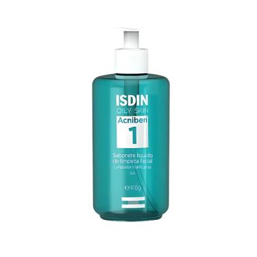 Imagem de Isdin Oily Skin Acniben 1 Sabonete Liquido de Limpeza Facial 416g
