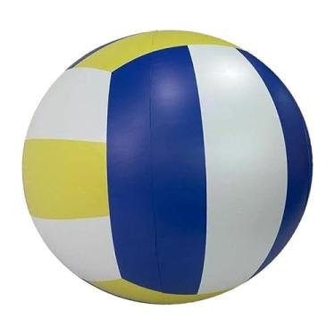 Imagem de KiBcsLic Bola de Vôlei de Praia Inflável, Decoração de Festa Enorme, Bola de Praia Grossa para Piscina Coberta, Brinquedo de Vôlei, Diâmetro 60cm