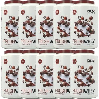 Imagem de Kit 10X Fresh Whey - 900g Chocolate e Avelã - Dux Nutrition-Masculino