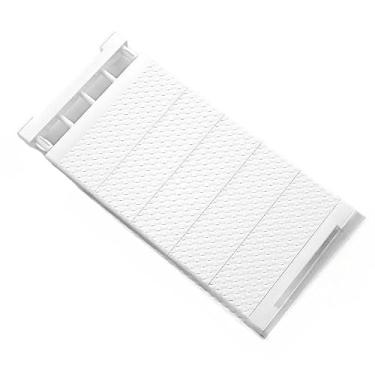 Imagem de Organizador Prateleira Inteligente Retrátil portátil 30 a 120 cm Branca Extensível Largura 24 cm(50-80cm)