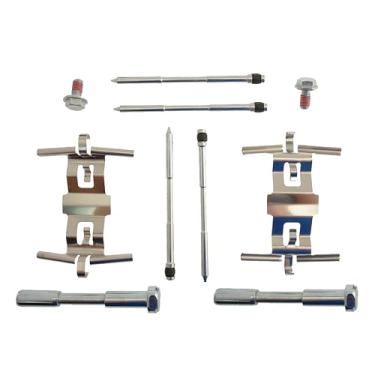 Imagem de ACDelco Kit de ferragens de pinça de freio frontal profissional 18K5958X com pinos, molas e parafusos