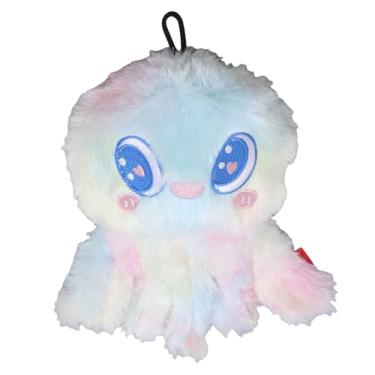 Imagem de AYNEFY Brinquedo de Mastigação de Cachorro de Pelúcia, Formato Macio de água-viva Com Rangido, Tentáculos Mastigáveis ​​interativos para Cães Médios e Grandes (Rosa)