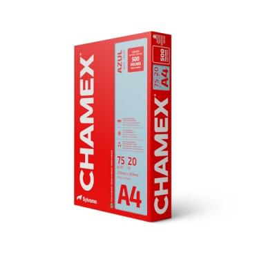 Imagem de Chamex Papel A4, 210 x 297 mm, Pacote 500 Folhas, Azul