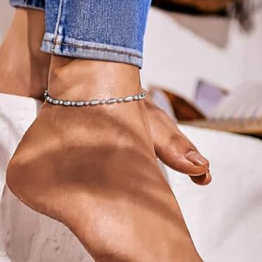 Imagem de Tornozeleira feminina de aço inoxidável para homens e mulheres, One Size, Aço inoxidável, Sem Pedra Preciosa