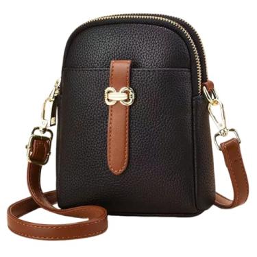 Imagem de Pochete de couro para mulheres e homens, bolsa tiracolo moderna, bolsa de viagem, Bolsa de ombro - 1