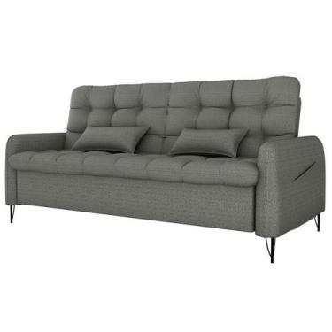 Imagem de Sofa Cama 2 Lugares 200cm Pillar Linho Vancouver E484 Milani Store Chu