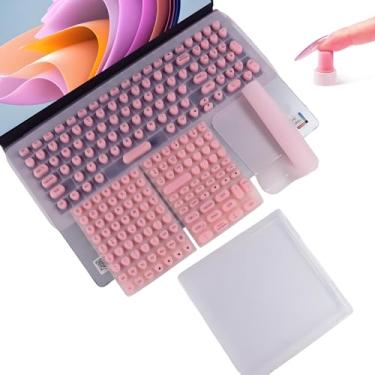 Imagem de Teclado para pregos, a capa de teclado de segunda geração para unhas longas (rosa)
